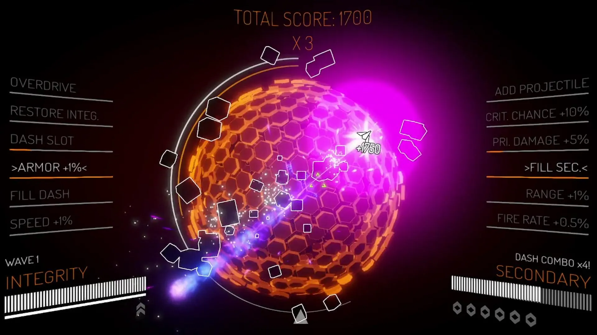 Orbital Overdrive, Horsefly Games (2026) screenshot kuvakaappaus